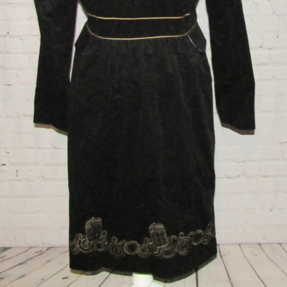 Doctor Who Hot Topic BBC Long Tardis Deep Navy Black Trench Long Coat NWT Medium - Picture 10 of 14